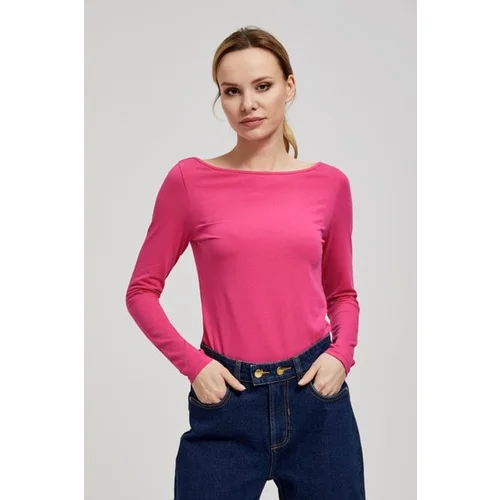 Moodo Fitted blouse with long sleeves