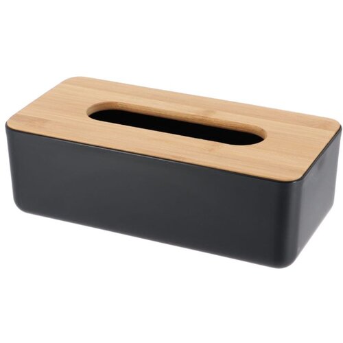Tendance kutija za maramice 26,1X13,1X8,6CM poliresin/bambus crna 6724237 Cene