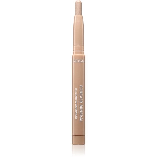 Gosh Forever Mineral Shimmer ble&amp;scaron;čeča senčila za oči v svinčniku odtenek 002 Shimmer Beige 1.4 g Slike