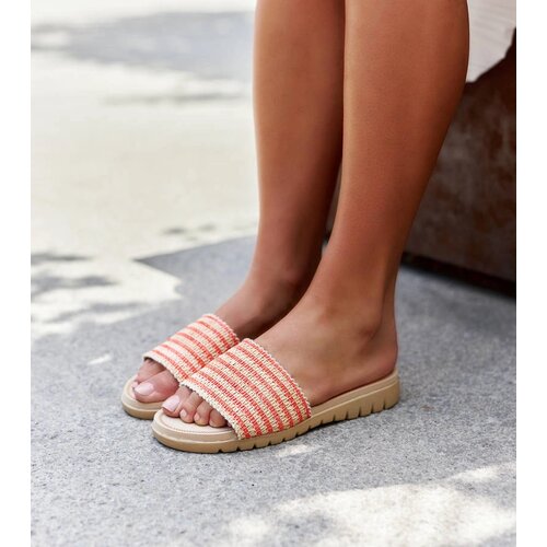 Gemre Capovalle Orange Woven Mules Cene