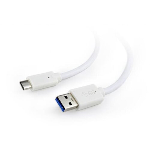 Cablexpert kabel usb 3.1 a-c 1m bel CCP-USB3-AMCM-1M-W Slike