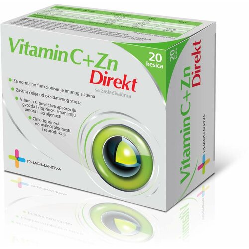 Pharmanova vitamin c + cink direkt, 20 kesica Cene