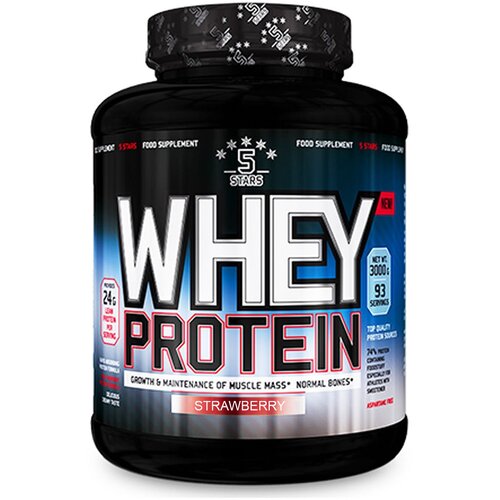 5 STARS whey protein jagoda, 3kg Cene