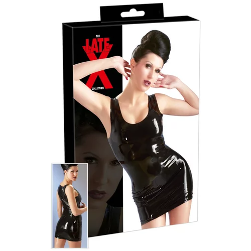 Latex - mini haljina bez rukava (crna)