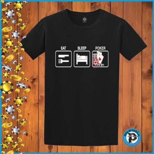  Poker majica "Eat sleep poker", crna Cene