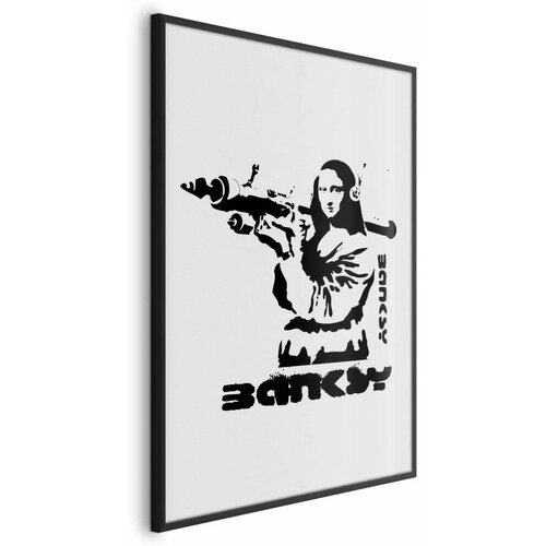  Plakat - Mona Lisa with a Bazooka 29.7x42 Crni okvir Cene
