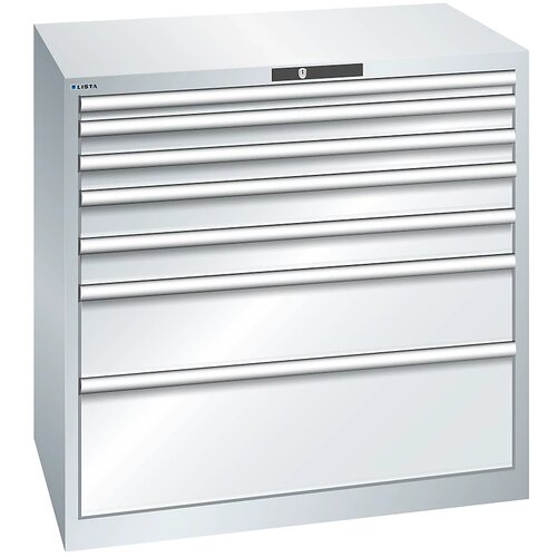 LISTA predalnik s 7 predali, šxgxv 1023 x 725 x 1000 mm, svetlo moder Cene