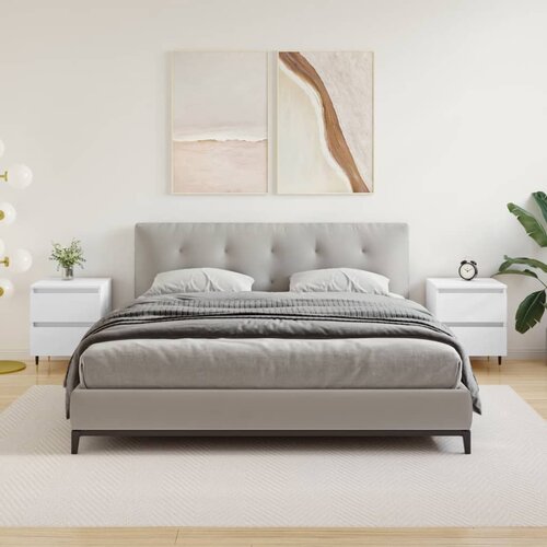vidaXL Noćni ormarići 2 kom bijeli 40 x 35 x 50 cm konstruirano drvo Cijene