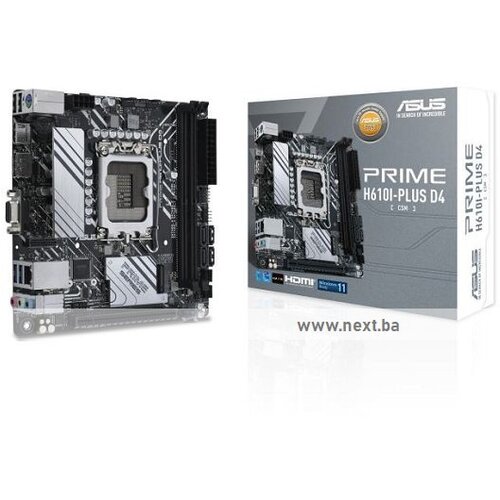 Matična 1700 Asus PRIME H610I-PLUS D4-CSM LGA1700 2x DDR4 Intel Cijene