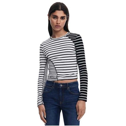 Desigual crno-bela ženska majica DG25SWTK92-1000 Cene