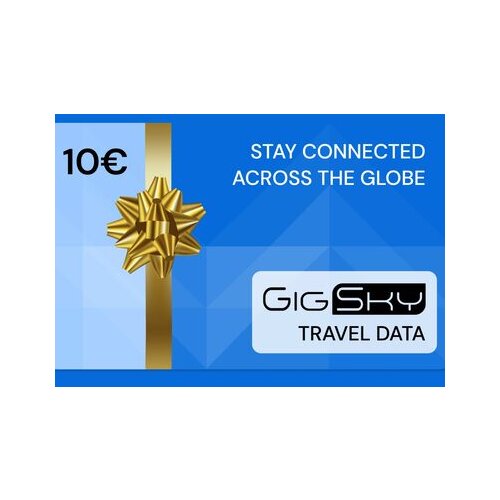 GigSky Gift Card 10 EUR Key GLOBAL Slike