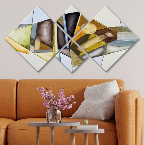 Wallity slika 4MDF218654635, 60x115 cm, 4 dela Cene