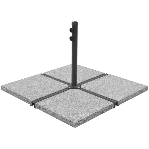 vidaXL Utežna plošča za senčnik iz granita 25 kg kvadratna siva, (20610850)