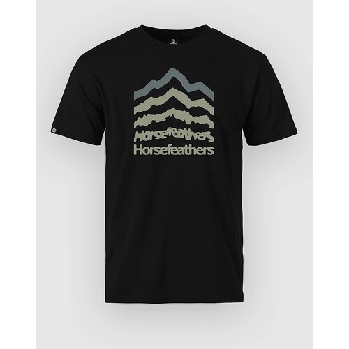 Horsefeathers Landform T-shirt black Slike