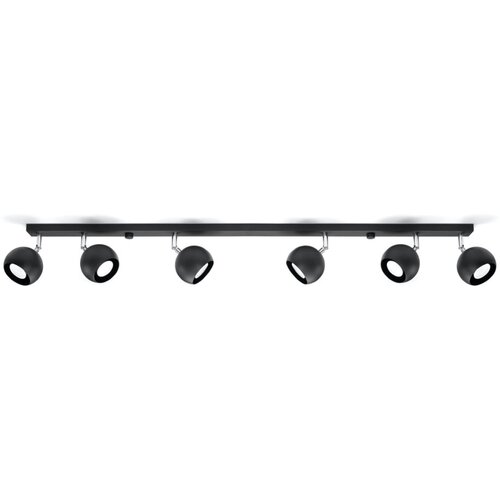 Nice Lamps Črno točkovno svetilo 10x118 cm Ollo &amp;ndash; Slike