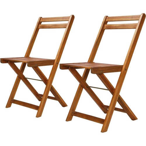 VidaXL Zunanji bistro stoli 2 kosa trden akacijev les, (20592295) Slike