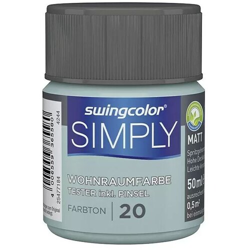 SWINGCOLOR NOTRANJA DISPERZIJSKA BARVA SIMPLY ŠT.20 (50 ml, modra) Cene