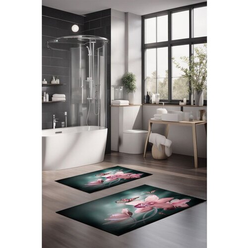  CT-5130 multicolor bathmat set (2 pieces) Cene