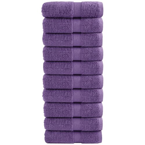Premium ručnici za pranje SOLUND 10 kom. ljubičaste 30x30 cm 600 g/m² Cene