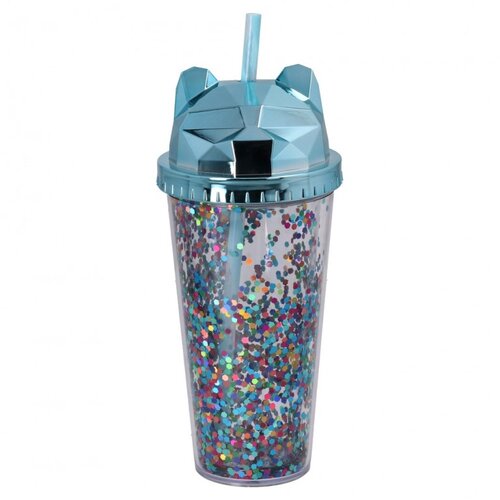  Lavine ča&scaron;a sa cevčicom plastična sjajna 400ml Cene