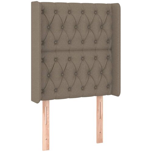  Krevet box spring s madracem LED smeđesivi 80 x 200 cm tkanina Slike