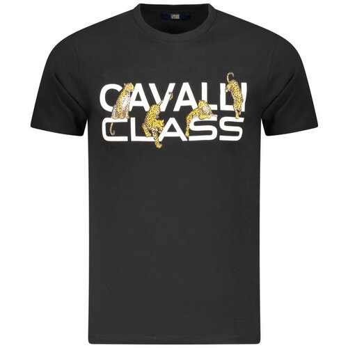 Cavalli Class Mu&amp;scaron;ka Majica Kratkih Rukava Crna Slike