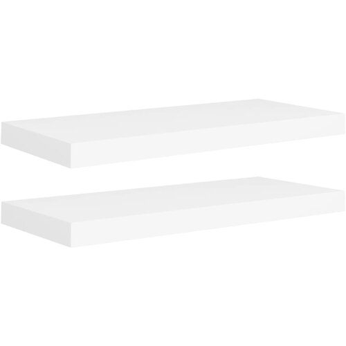 Maison Chic 2 kosi Stenske Police - Viseče police bele 60x23,5x3,8 cm MDF, (21793670) Slike
