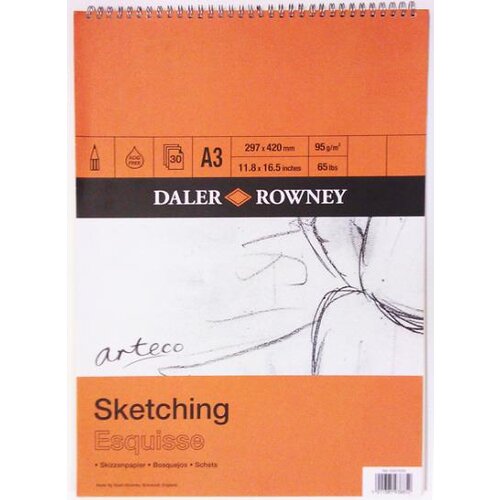 Daler Rowny Skicirka spirala Arteco A3, 95 g, 30 listna, (20633921) Cene