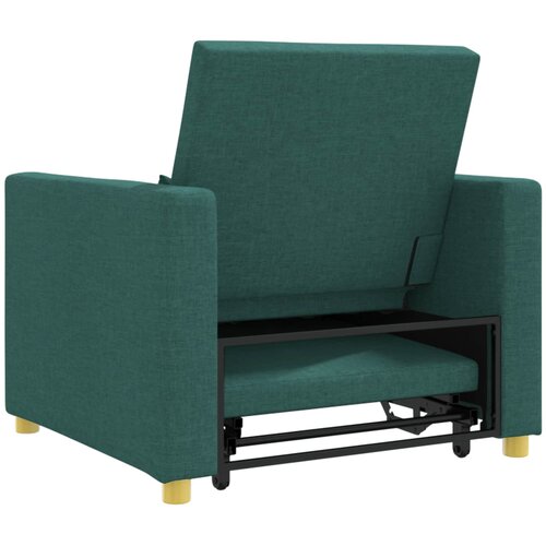 SOFA na razvlačenje Singl Tamnozelena 90 x 165 x 87 cm tkanina Slike