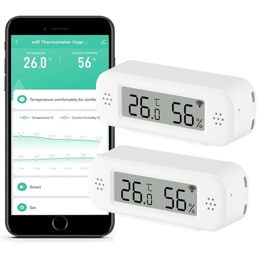 QXMH 2x pametni WiFi termometer in higrometer z aplikacijo Cene