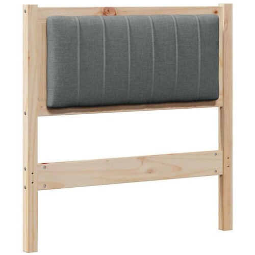 vidaXL tapecirani uzglavlje smeđa 80 cm masivni bor i tkanina Cijene