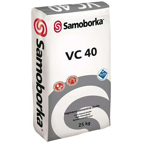 Samoborka Vapneno-cementna žbuka za ručnu obradu VC 40 (25 kg) Slike