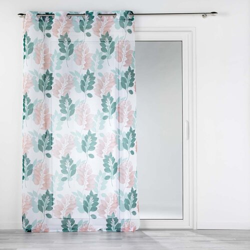 Douceur d intérieur Bijela/zelena prozirna zavjesa 140x280 cm Belline – Cijene