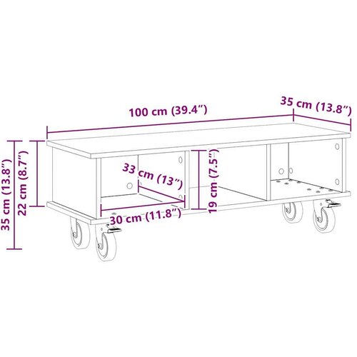  stalak Bijelo 100 x 35 x 35 cm Konstruirano drvo Slike