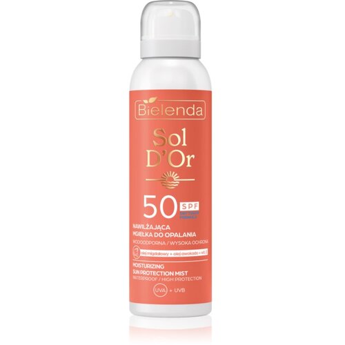 Bielenda Sol D&amp;rsquo;or meglica za sončenje v pr&amp;scaron;ilu SPF 50 100 ml Slike