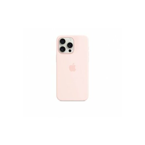 Apple iphone 15 pro max silicone case with magsafe - pink (mwnn3zm/a) Slike
