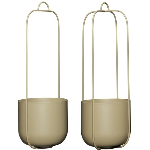 H&amp;uuml;bsch Metalne viseće i zidne navlake za tegle u kompletu 2 kom &amp;oslash; 16 cm Lotus &amp;ndash; Slike