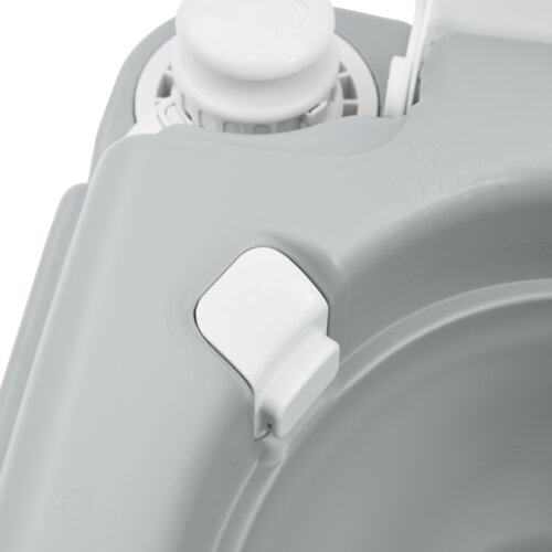 VidaXL kamperski WC Sivo tijelo + bijeli poklopac Nije primjenjivo Slike