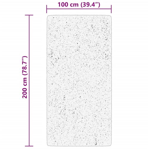  Tepih HUARTE kratkih vlakana mekani i perivi zeleni 100x200 cm Slike
