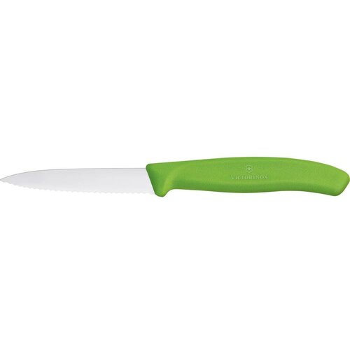 Victorinox Nazobčan nož za zelenjavo, dolžina 80/190 mm - zelen, (21563800) Cene