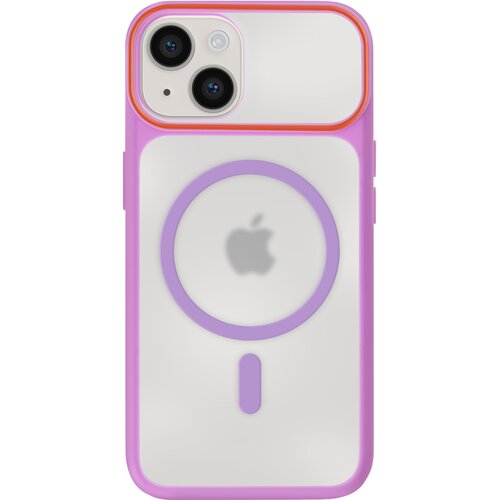 AVIZAR Ohi&scaron;je MagSafe za iPhone 13 / 14 z dimljenim hrbtom in ojačanim silikonskim okvirjem, Vijolična, (5000190172) Cene