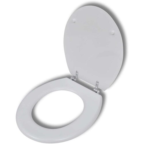  Deska za WC &amp;scaron;koljko MDF pokrov preprost dizajn bela, (20609030) Slike