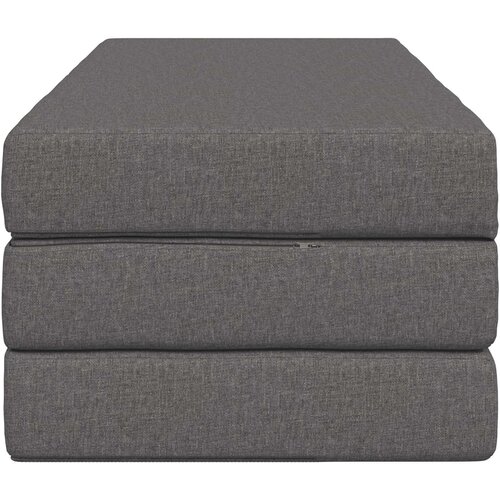 SOFA na razvlačenje 140 x 67 x 45 cm Svjetlosiva Slike