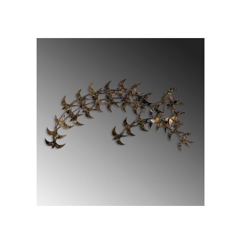 Wallxpert Zidna dekoracija Kirlangic, 75 x 136 cm, zlatne boje Slike