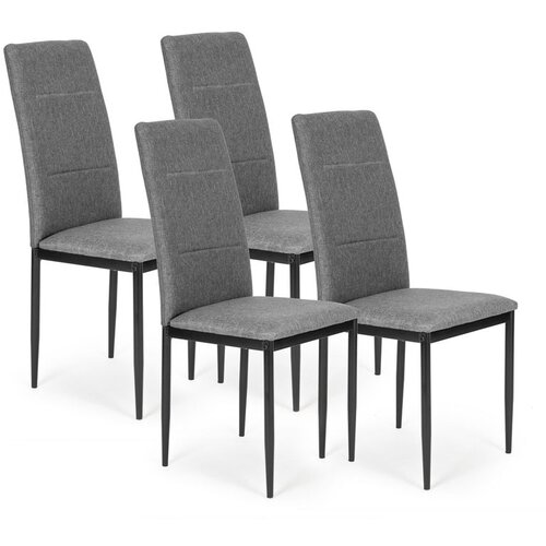 ModernHome set od 4 stolice za blagovaonicu i dnevni boravak sive boje Slike