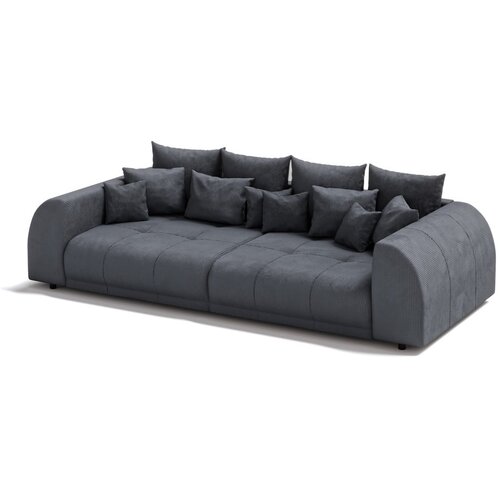 Ropez Tamno siva sklopiva sofa od samta 310 cm Vanessa – Cijene