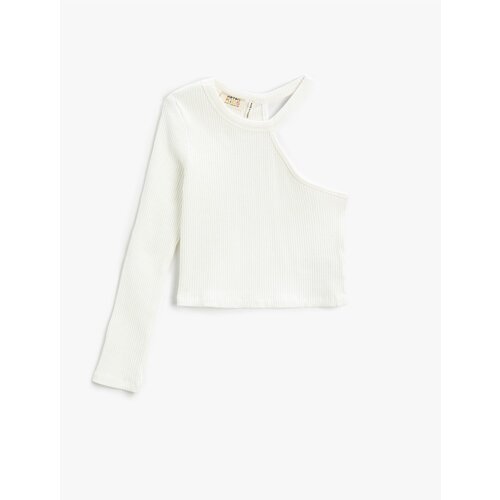 Koton Jul Shoulder T-Shirt with Ribbed Slike