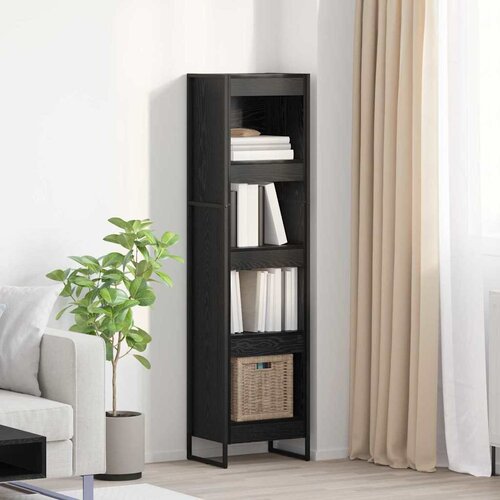 Ormarić za knjige Crni hrast 40 x 30 x 155 cm Konstruirano drvo Cijene
