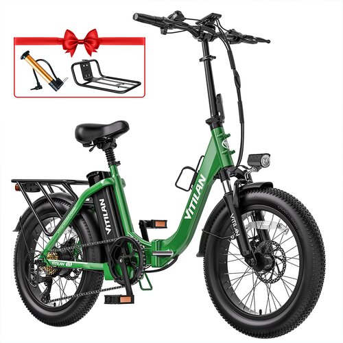 Vitilan Zložljivo električno kolo U3 - 750 W 48 V 13 AH - Step Through - zeleno, (21960335) Slike