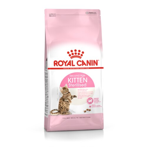Royal Canin FHN KITTEN Sterilised, potpuna i uravnotežena hrana za mačke, specijalno za sterilizirane/kastrirane mačiće (od 6 do 12 mjeseci starosti), 2 kg Cijene